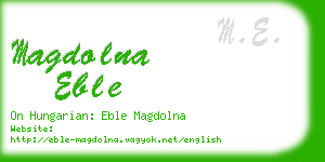 magdolna eble business card